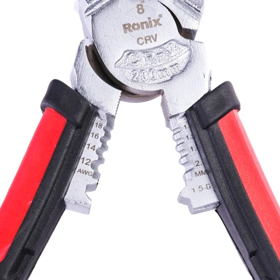 Ronix in Stock Rh-1193 Hand Tools 8 Inch CRV Multi-Function Combination Cutting Plier