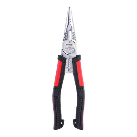 Ronix in Stock Rh-1393 Hand Tools 8 Inch Multi Purpose Carbon Steel Diagonal Cutting Plier Multi-Function Long Nose Scissors