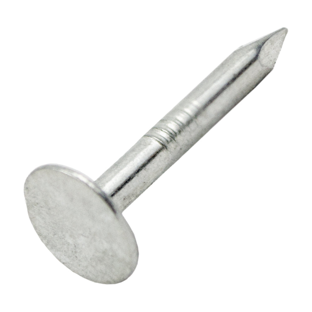 Grip-Rite 3 in. Roofing Electro-Galvanized Steel Nails, Flat Head, 50 lb