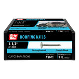 Grip-Rite 2-1/2 in Electro-Galvanized Roofing Nails, 50 lb Box