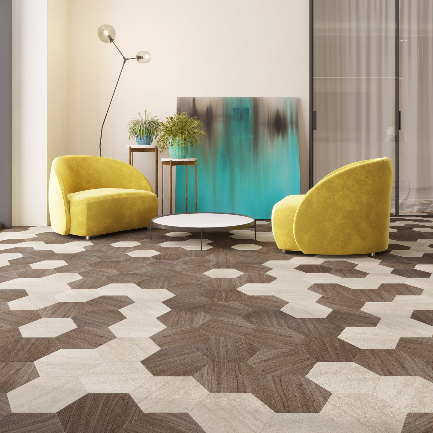 Lucida USA MosaiCore Balsam Poplar 9-in x 9-in Waterproof Luxury Flooring (12.25-sq ft)