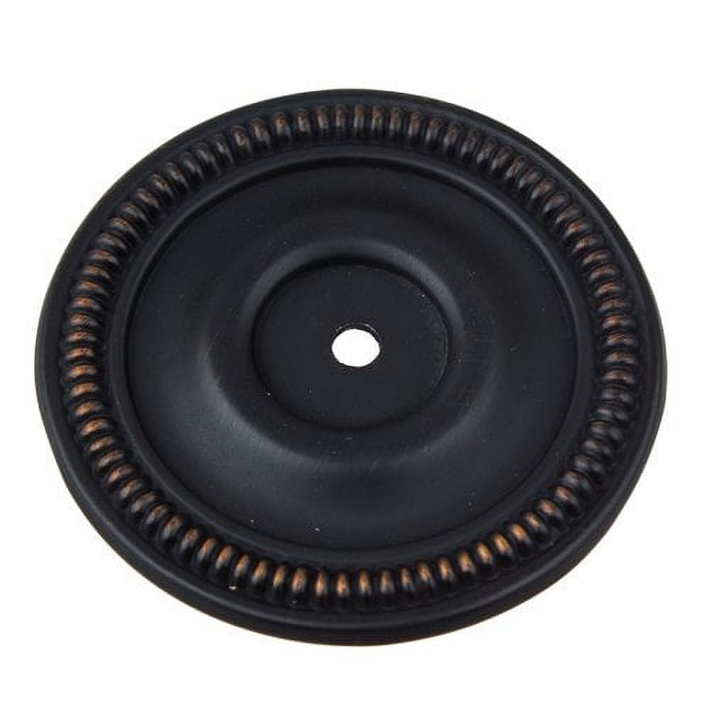 GlideRite Round Cabinet Backplate, Oil Rubbed Bronze, 2-1/2 in Dia, Set of 10