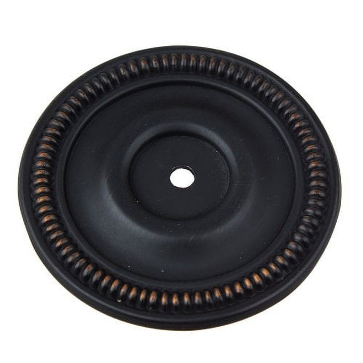 GlideRite Round Cabinet Backplate, Oil Rubbed Bronze, 2-1/2 in Dia, Set of 10