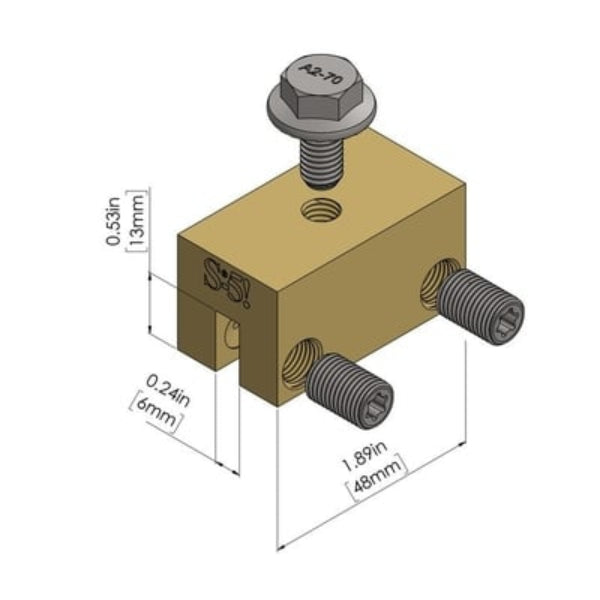 S-5-B Brass Metal Roof Clamps image 2