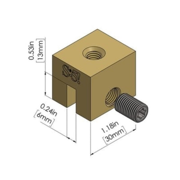 S-5-B Brass Metal Roof Mini Clamps image 2