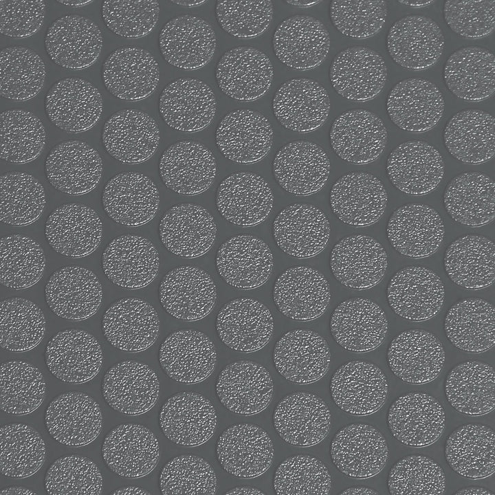 G-Floor Small Coin 5-ft x 10-ft Slate Grey Raised Coin Garage Floor Roll
