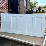 Krosswood 36 in. x 96 in. Shaker 5-Panel Primed Solid Hybrid Core MDF Interior Door Slab