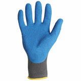 IRONCLAD PERFORMANCE WEAR Knit Gloves M-8 Crinkle Latex Dipped Full Finger