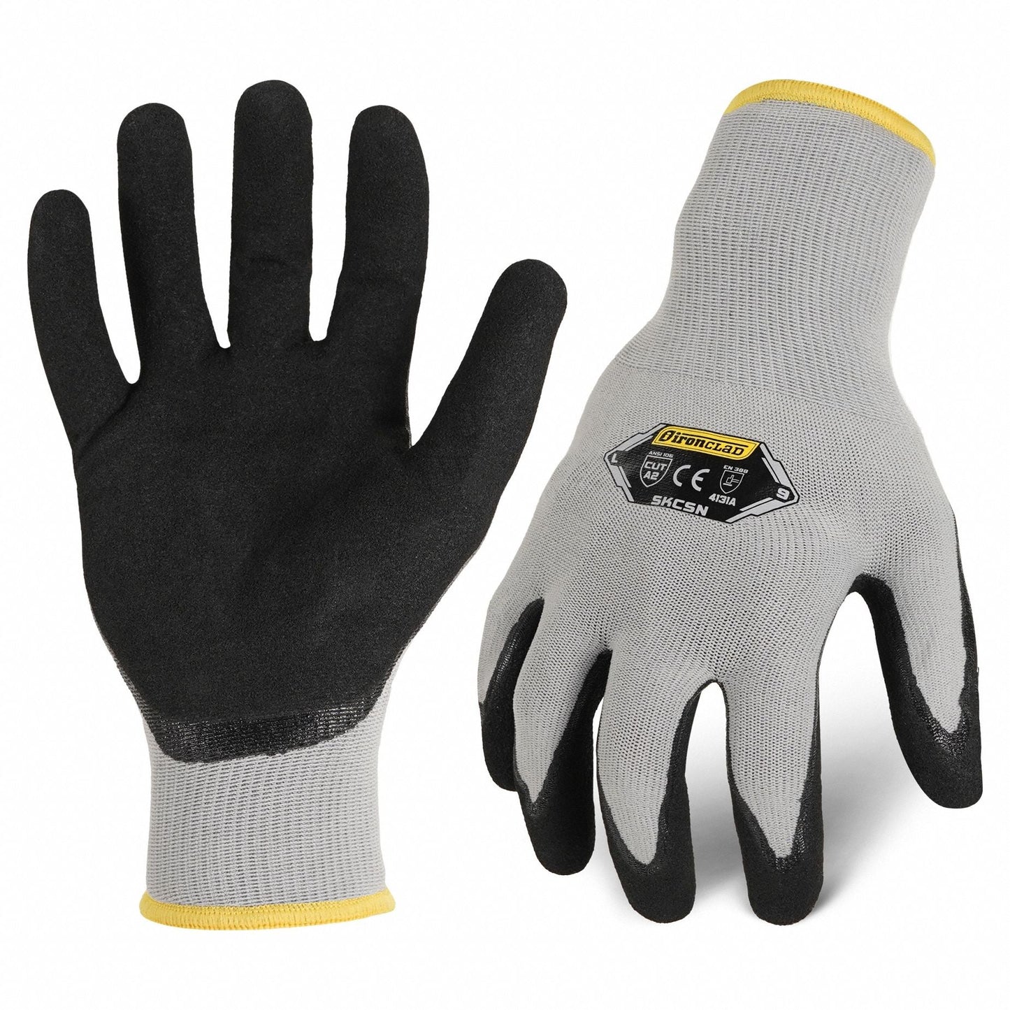 IRONCLAD Knit Work Glove 2XL - Nitrile Palm Dipped, ANSI Level 4