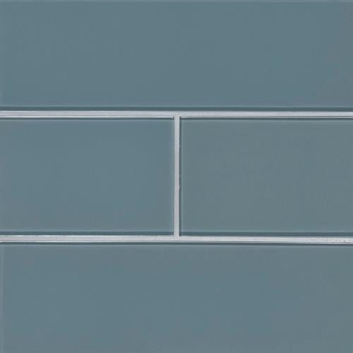 MSI Harbor 4 in. x 12 in. Textured Glass Gray Subway Tile (5 sq. ft. / case)