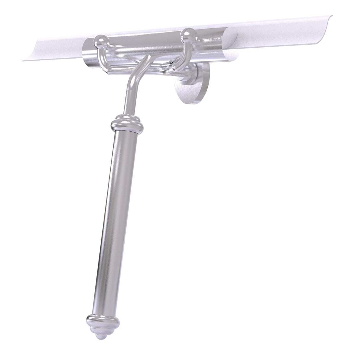 Allied Brass Shower Squeegee with Smooth Handle, Solid Brass, Multiple Finishes