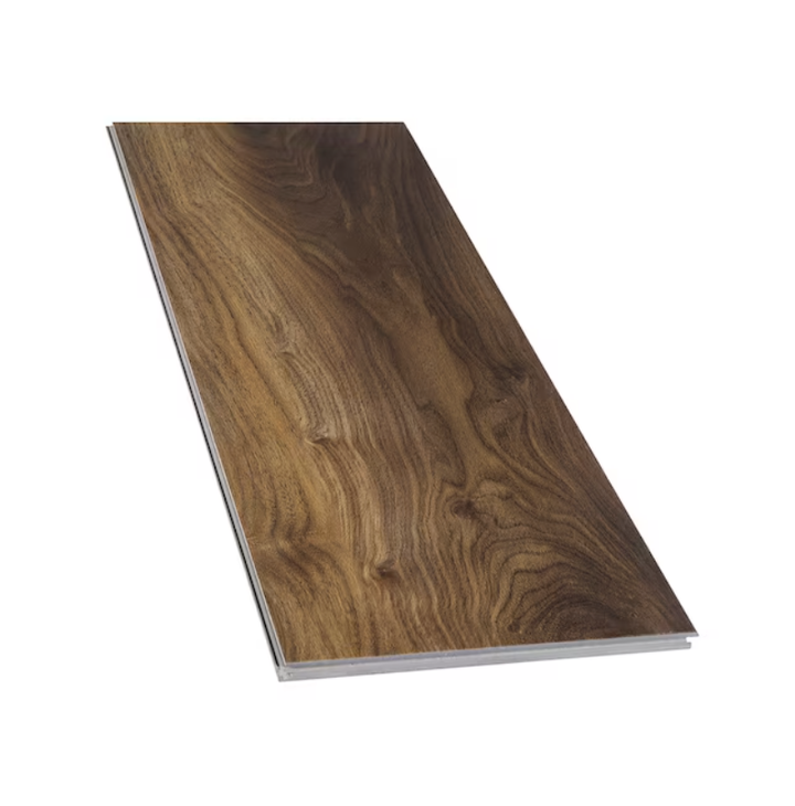 STAINMASTER Highland Walnut 12-mil x 7-in W x 48-in L Waterproof Interlocking Luxury Vinyl Plank Flooring
