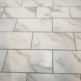 Sanden Calacatta Gold Marble Matte 12 in. x 24 in. Glazed Porcelain Floor and Wall Tile (15.6 sq. ft./Case)