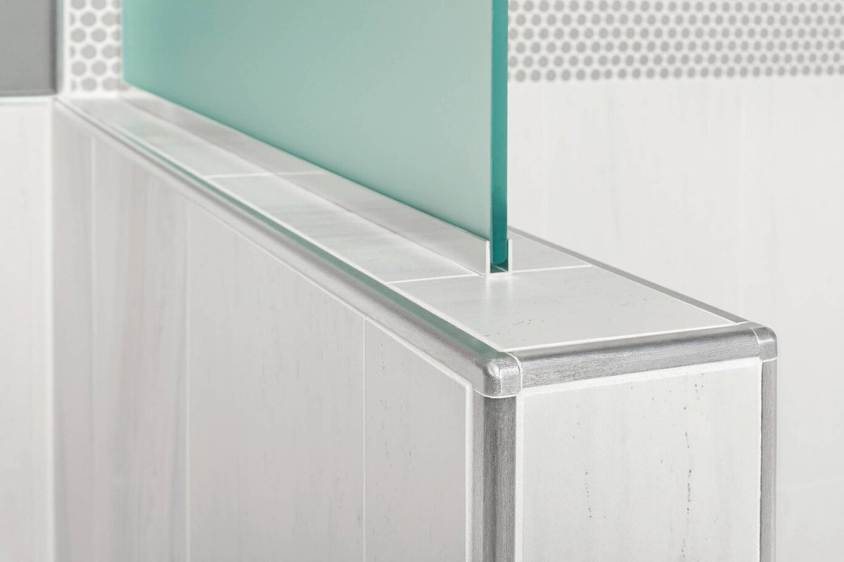 Schluter Systems RONDEC 3/8-in x 98-1/2-in Classic Grey PVC Bullnose Tile Edge Trim