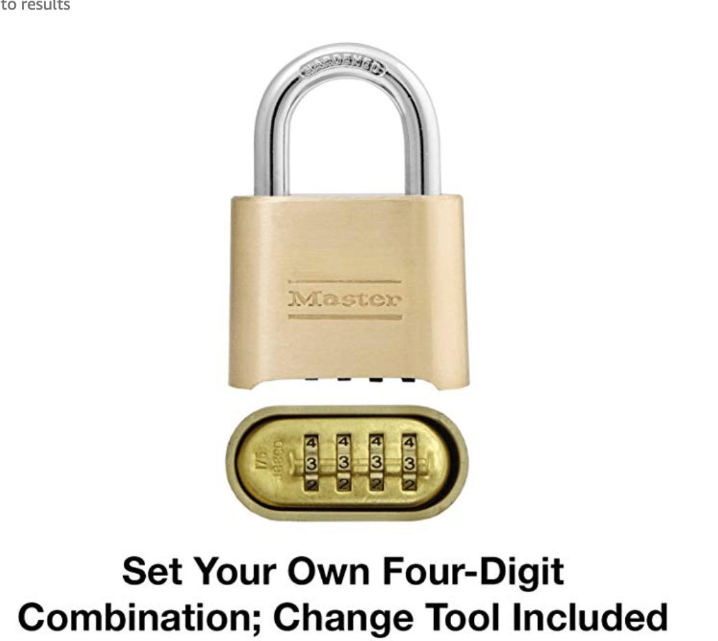 Master Lock 2-in Zinc Combination Padlock - Hardwarestore Delivery