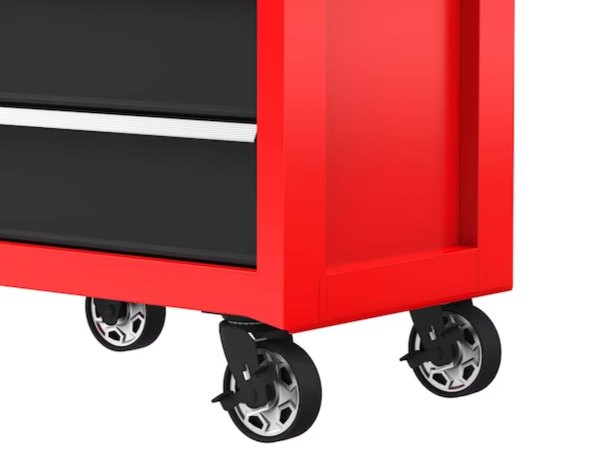 CRAFTSMAN 2000 Series 26.5-in W x 34-in H 5-Drawer Steel Rolling Tool Cabinet (Red) - Super Arbor