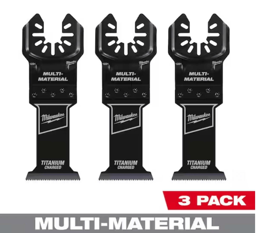 1-3/8 in. Titanium Bi-Metal Universal Fit Wood and Metal Cutting Multi-Tool Oscillating Blade (3-Pack) - Super Arbor