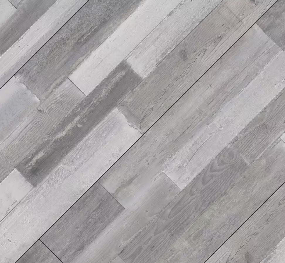 Woodland Hoffman Gray 12 MIL x 7 in. W x 48 in. L Click Lock Waterproof Lux Vinyl Plank Flooring (23.77 sq. ft./Case)