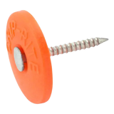 Grip-Rite 1-in Electro-Galvanized Round Plastic Cap Nails, 2,000-Count Box