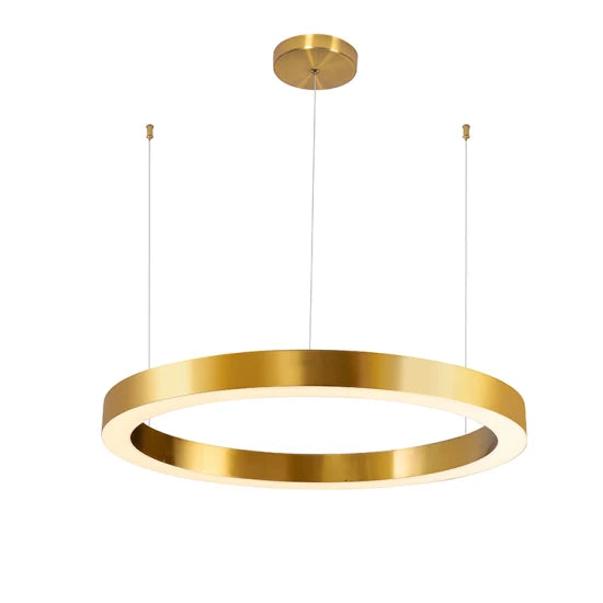 DLSS LIGHTING Simple Chandelier Lighting Design Gold Metal Home Decor LED Pendant Lamp light