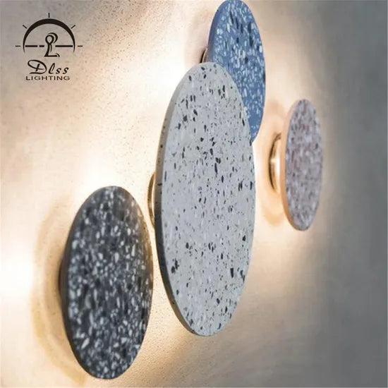 DLSS Lighting Simple Style Terrazzo Wall Lighting& Lamp