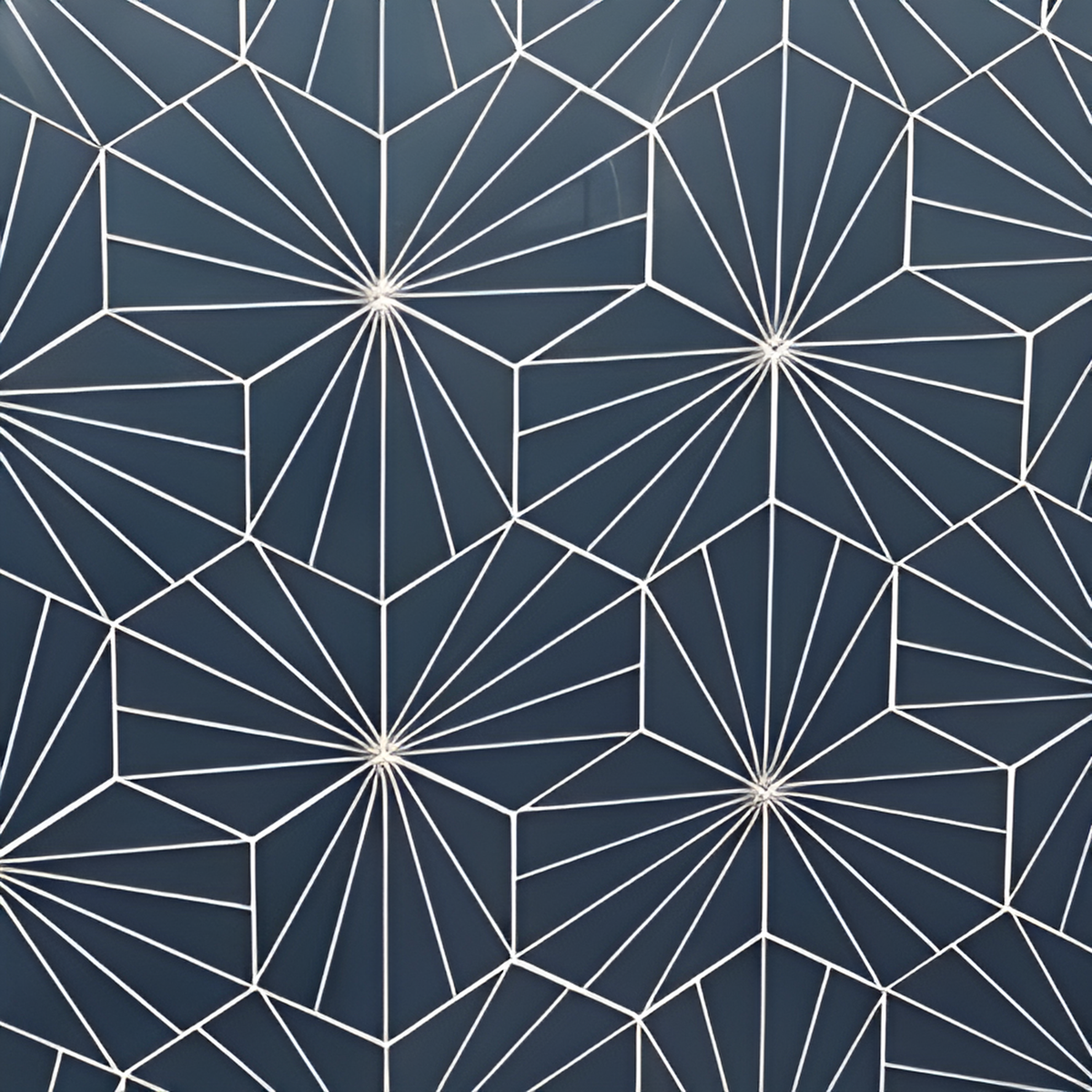 Glassel Nero Hexagon 9 in. x 10 in. Matte Porcelain Stone Look Floor and Wall Tile (6.89 sq. ft./Case)