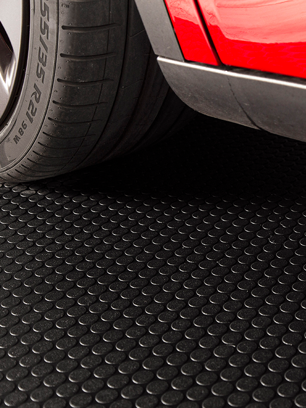 G-Floor Small Coin 8.5-ft x 22-ft Slate Grey Raised Coin Garage Floor Roll