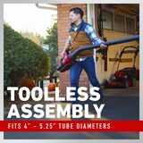 Toro Universal Gutter Cleaning Kit with 11 ft. Reach for Handheld Leaf Blowers, Includes Shoulder Strap