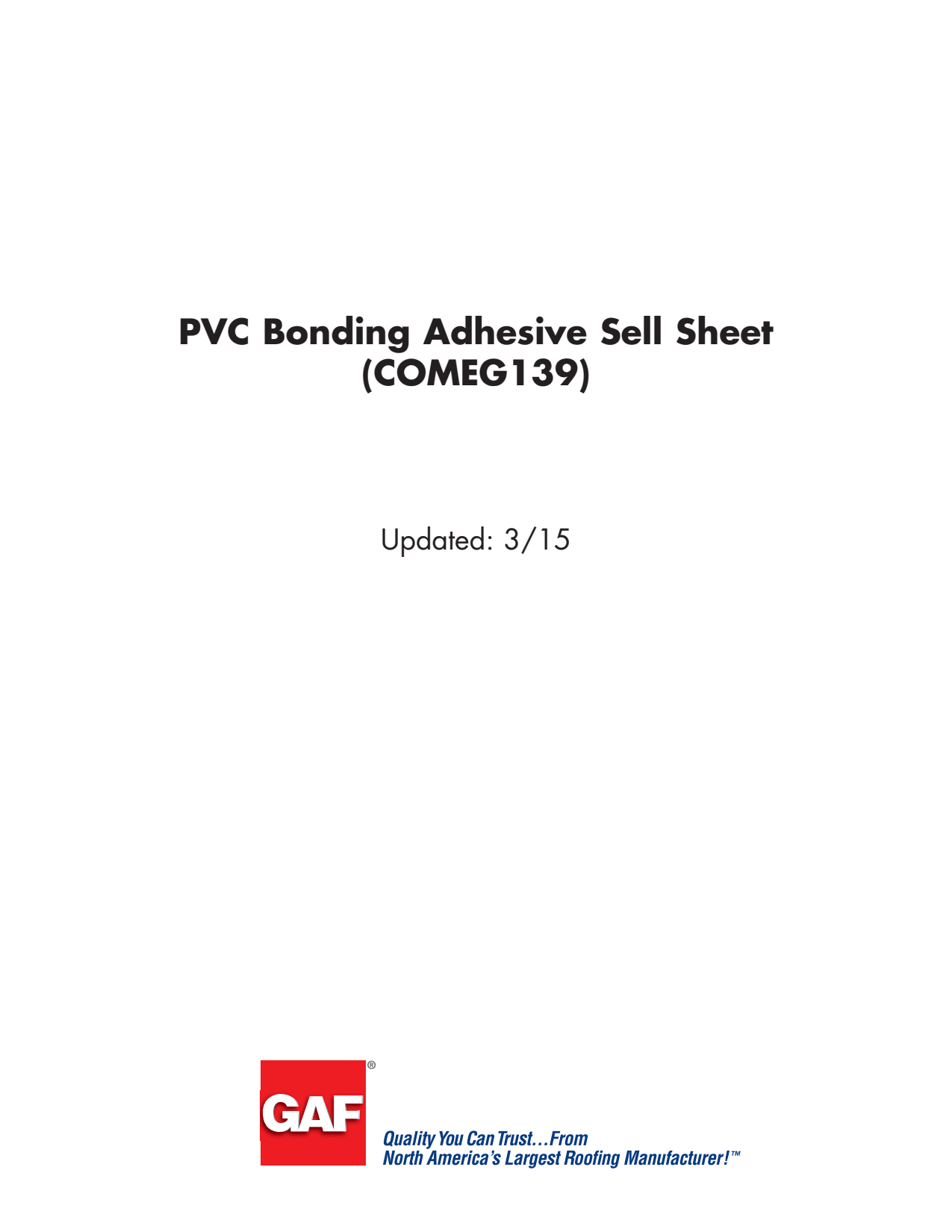 GAF EverGuard PVC #2331 Bonding Adhesive