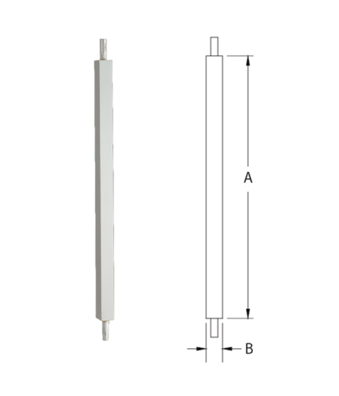 Fypon 32 in. x 1-3/4 in. x 1-3/4 in. Polyurethane Square Baluster for 5 in. Balustrade System