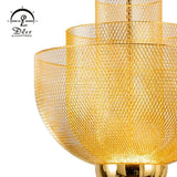 DLSS Lighting Stainless Iron Gold Color LED Light Source European Style Decorative Chandelier