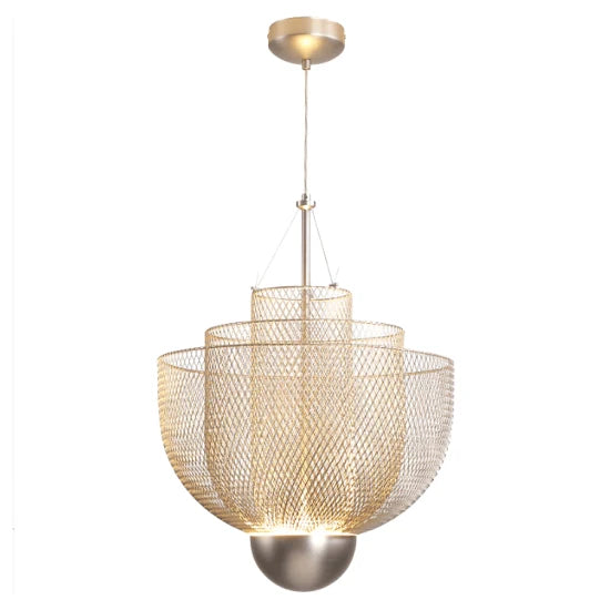 DLSS Lighting Stainless Iron Gold Color LED Light Source European Style Decorative Chandelier
