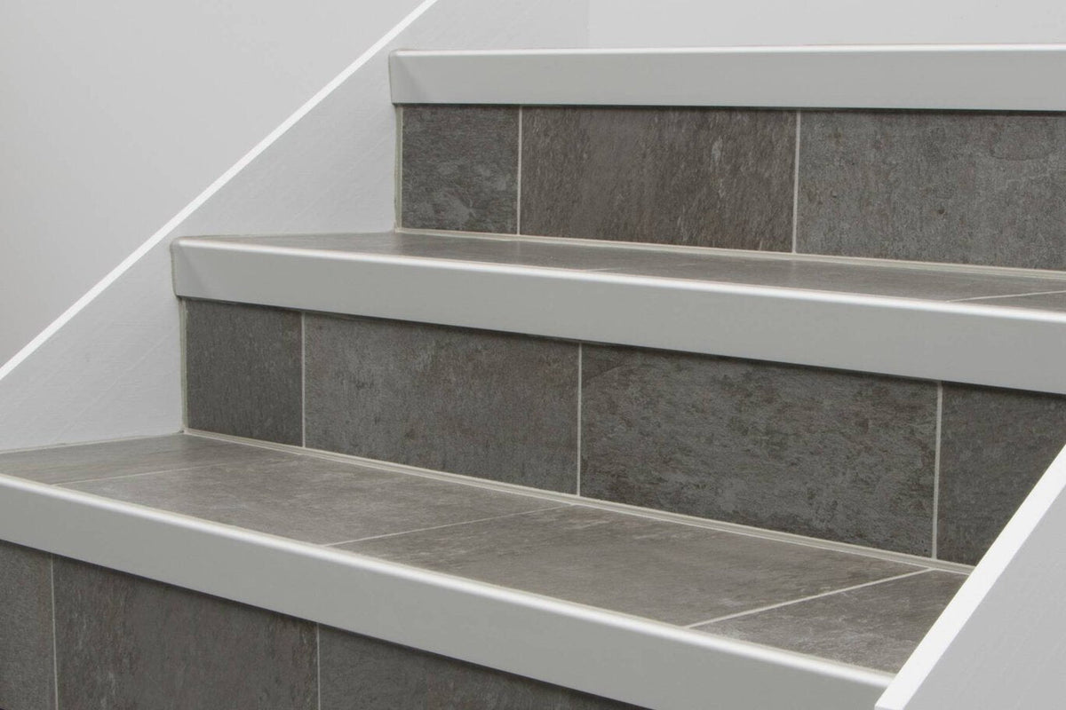 Schluter Systems RONDEC-STEP 0.375-in W x 98.5-in L Brushed Antique Bronze Aluminum Tile Edge Trim