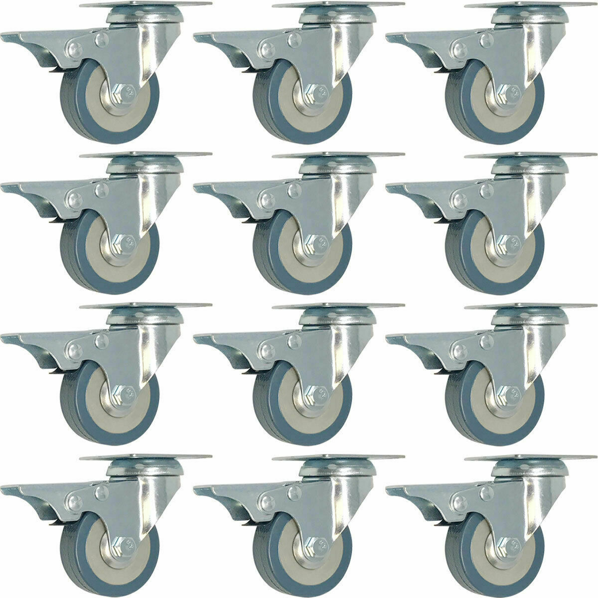 Richelieu 50 mm Clear Plate and Brake Caster