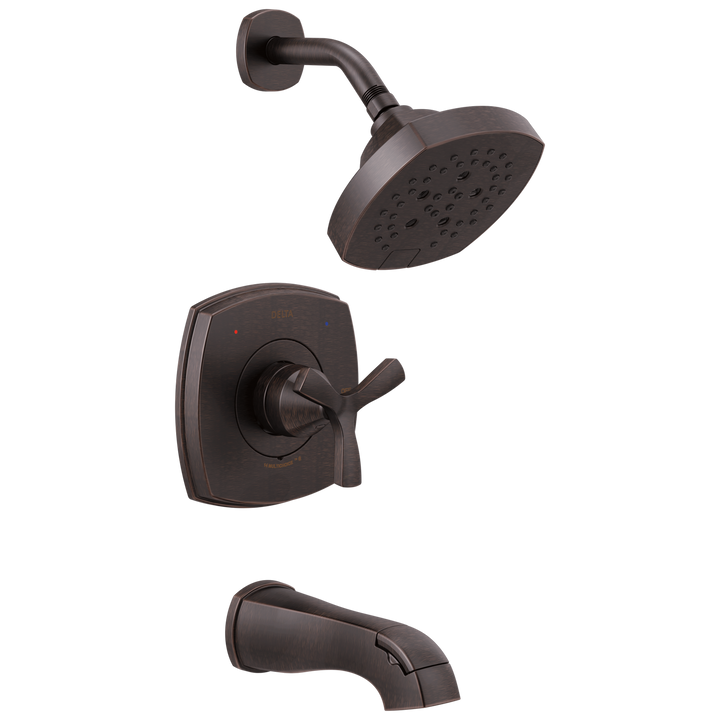 Delta 0.5-in Venetian Bronze Bathtub/Shower Mixer, H2Okinetic, Monitor, Trim Kit T144766-RB