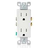 Leviton Decora 15 Amp Tamper-Resistant Duplex Outlet, Black