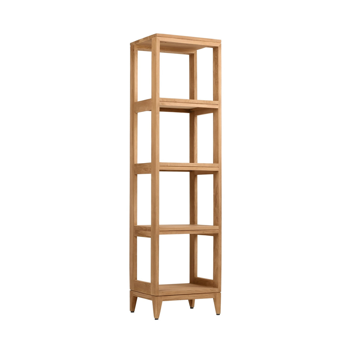 Avanity 16-in W x 60-in H x 13-in D Natural Teak Freestanding Linen Cabinet