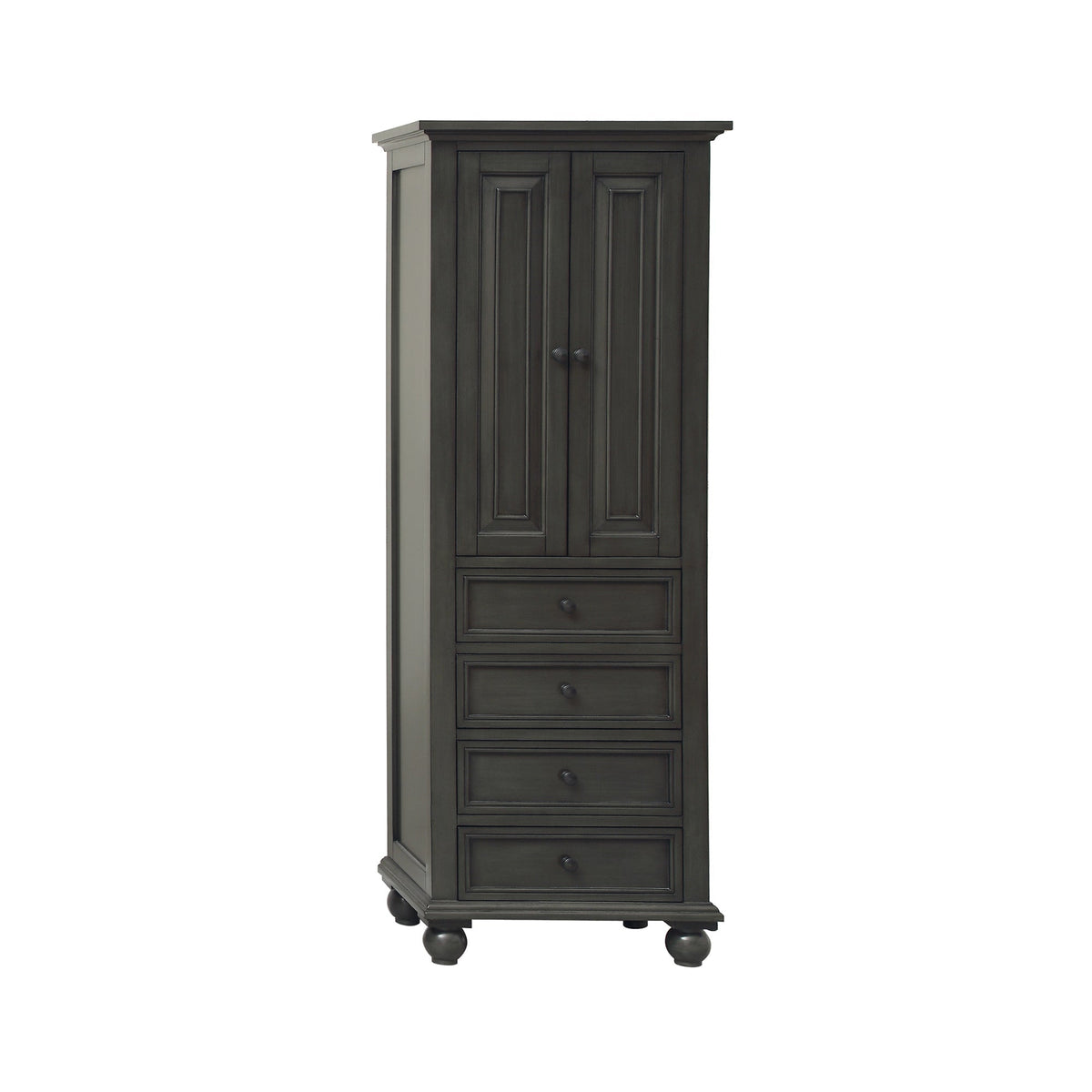 Avanity Thompson 24-in W x 68-in H x 16-in D Charcoal Glaze Poplar Freestanding Linen Cabinet
