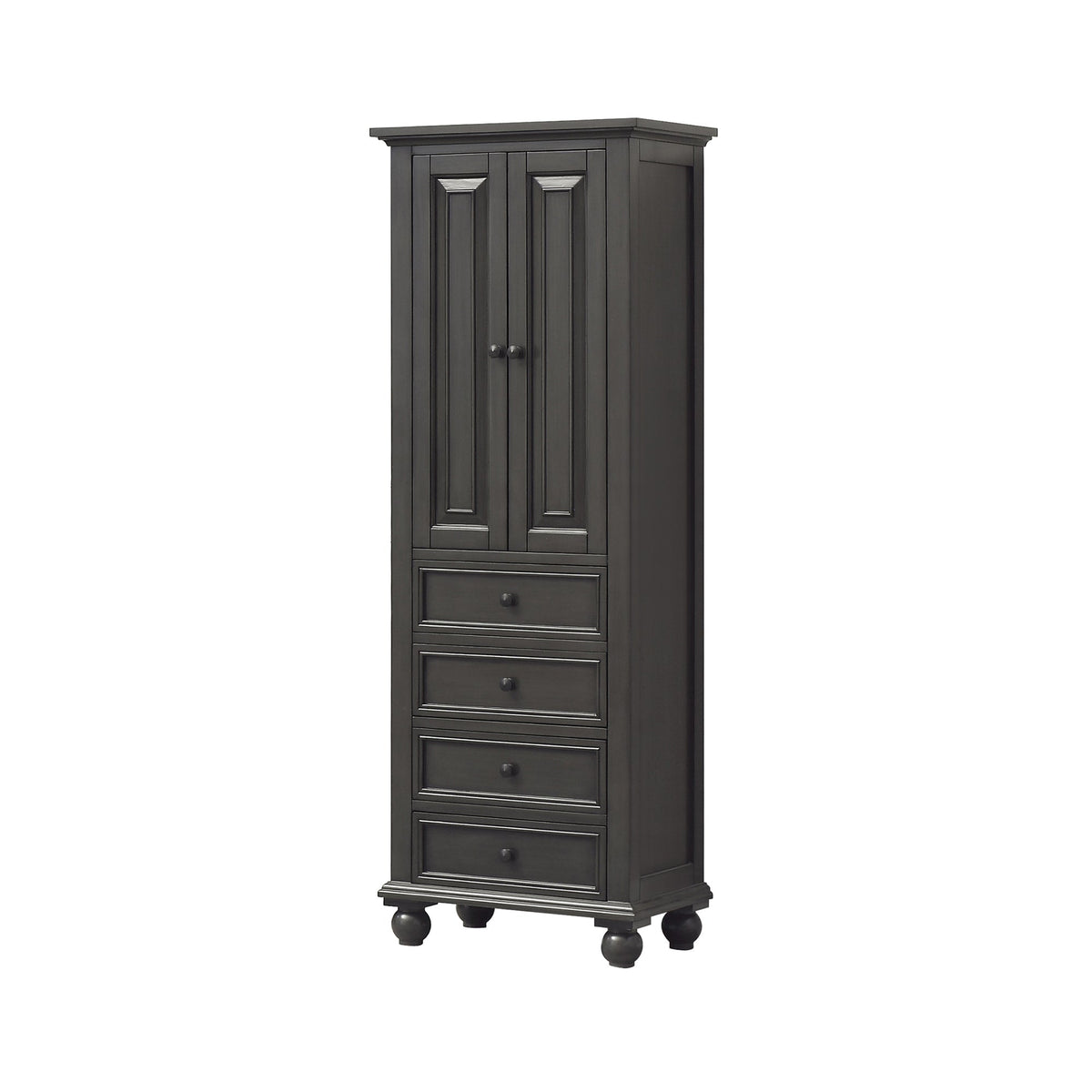 Avanity Thompson 24-in W x 68-in H x 16-in D Charcoal Glaze Poplar Freestanding Linen Cabinet