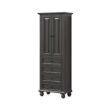 Avanity Thompson 24-in W x 68-in H x 16-in D Charcoal Glaze Poplar Freestanding Linen Cabinet