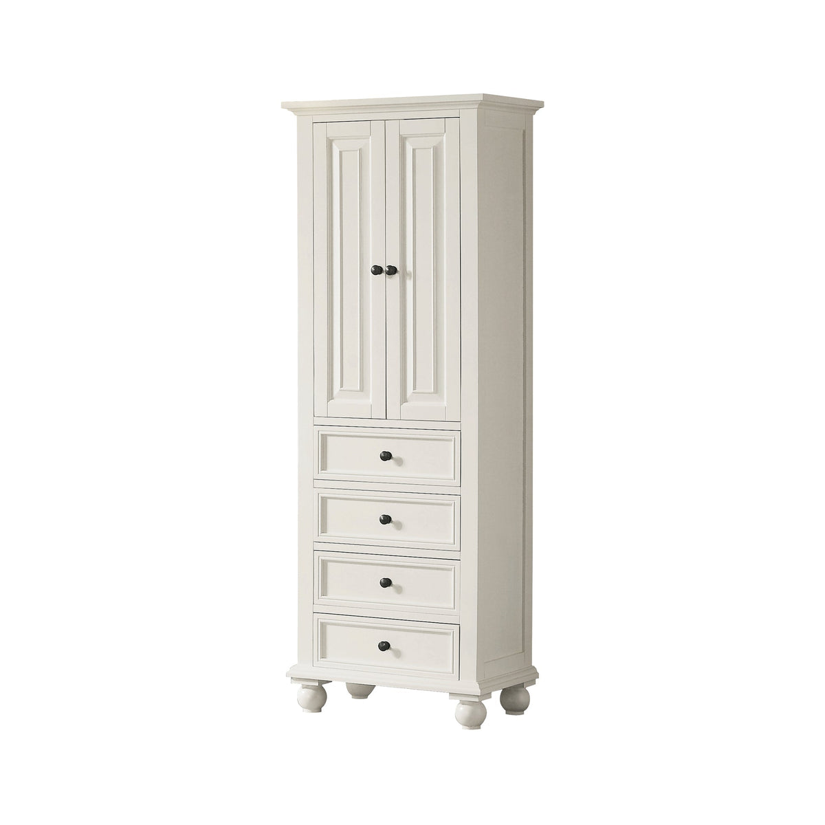 Avanity Thompson 24-in W x 68-in H x 16-in D Charcoal Glaze Poplar Freestanding Linen Cabinet