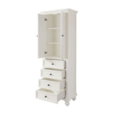 Avanity Thompson 24-in W x 68-in H x 16-in D Charcoal Glaze Poplar Freestanding Linen Cabinet
