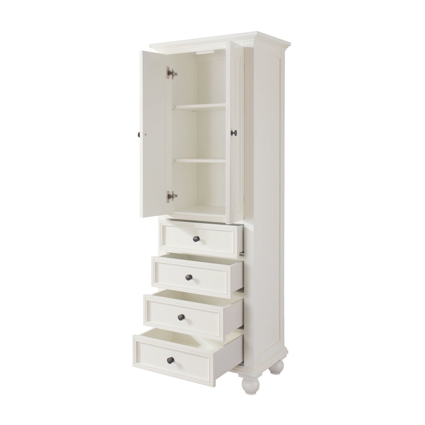 Avanity Thompson 24"W x 16"D x 68"H French White Linen Cabinet