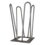 WEN 1/2 in. Diameter x 16 in. Mid‑Century Modern Raw Steel Hairpin Table Legs (4-Pack)