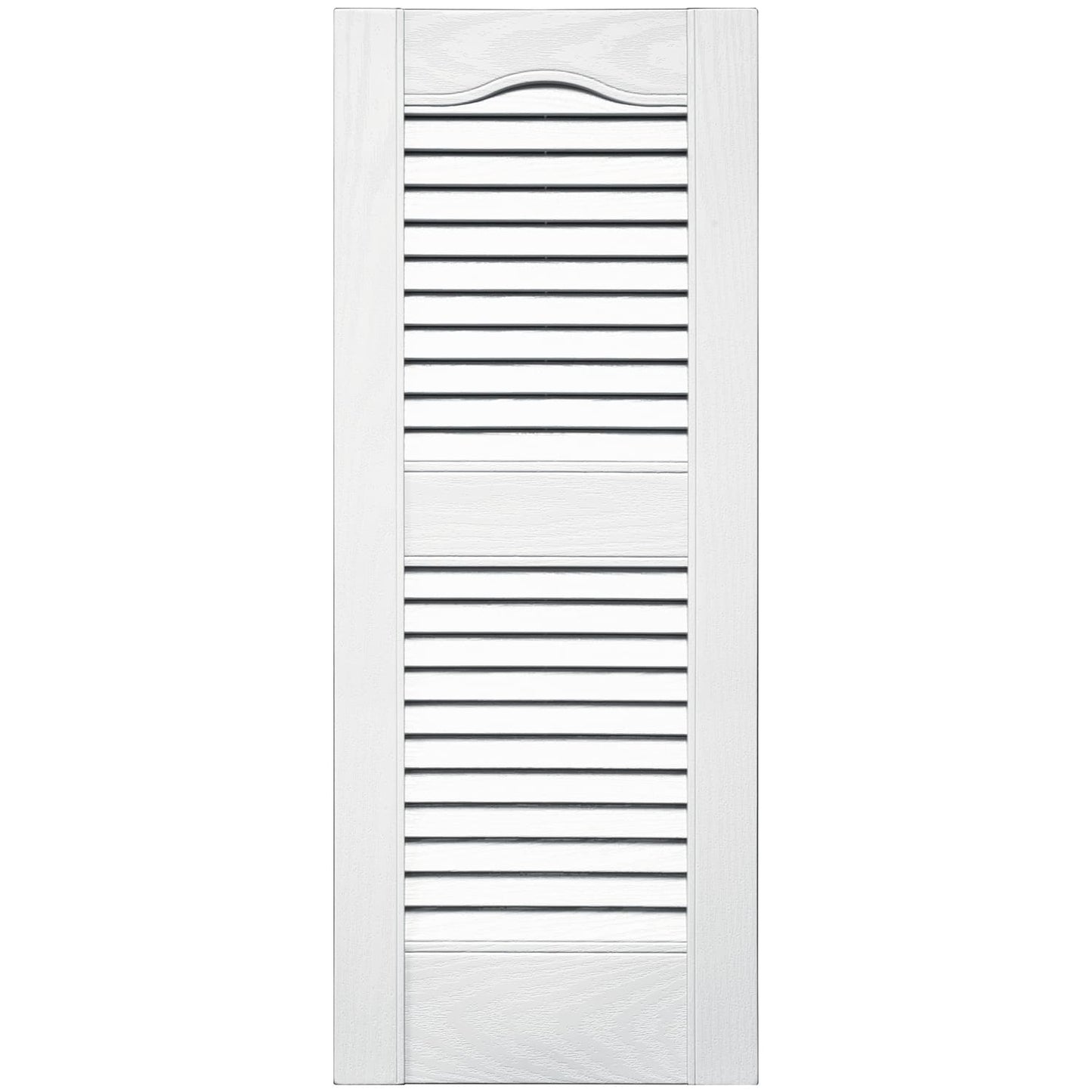 TopShield Standard Open Louver Shutters 001 White 12" x 31"