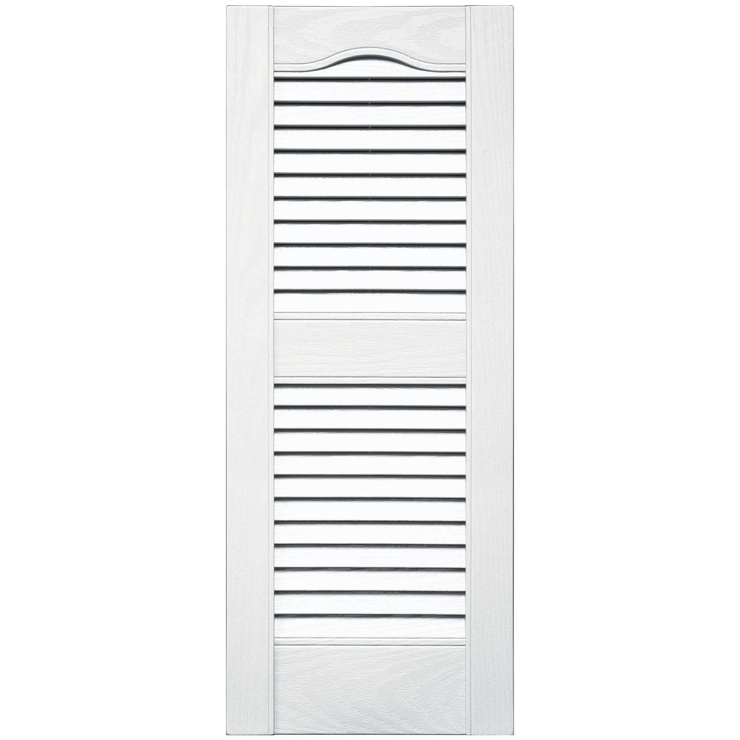 TopShield Standard Open Louver Shutters 001 White 12" x 31"