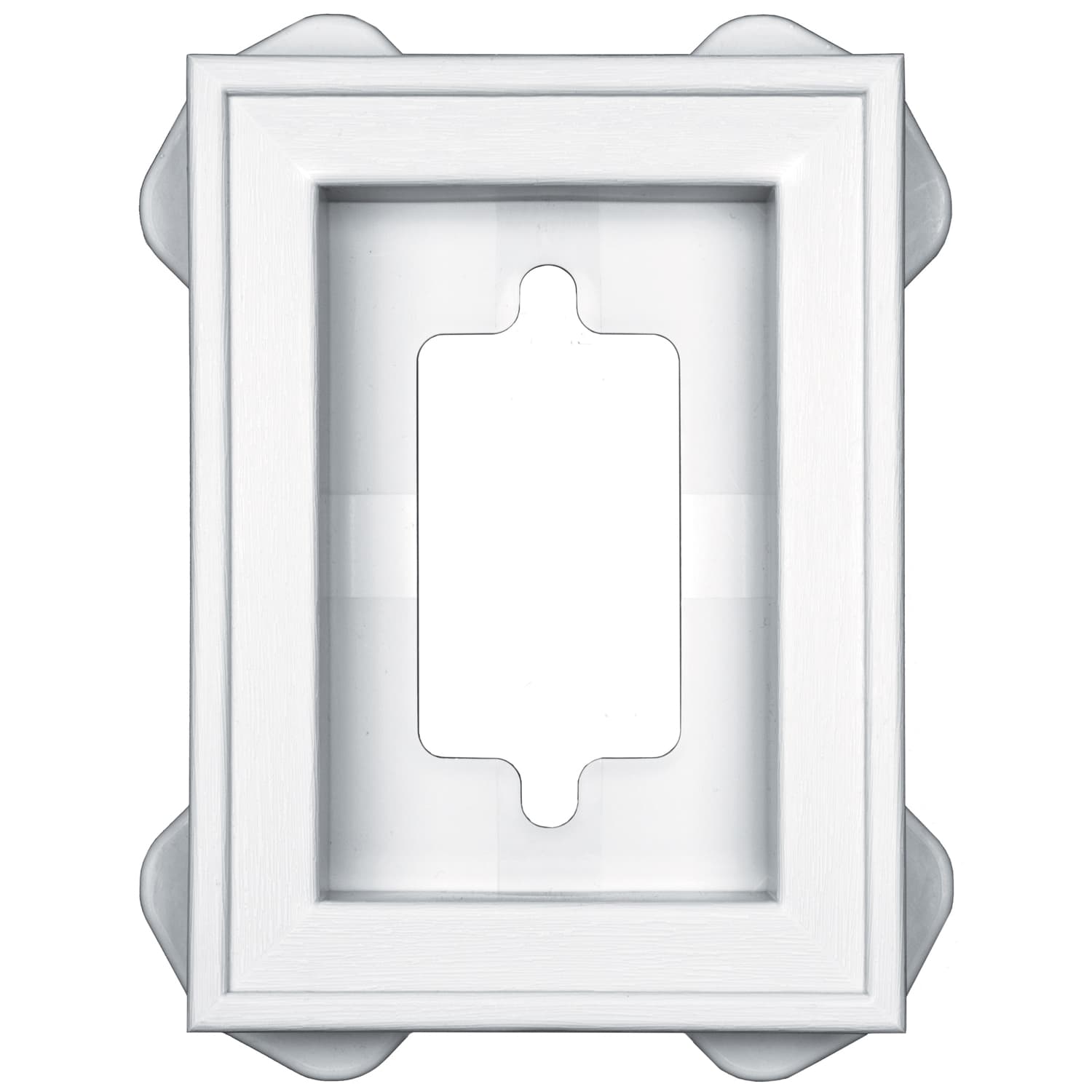 TopShield Recessed Mini Mounting Block 001 White