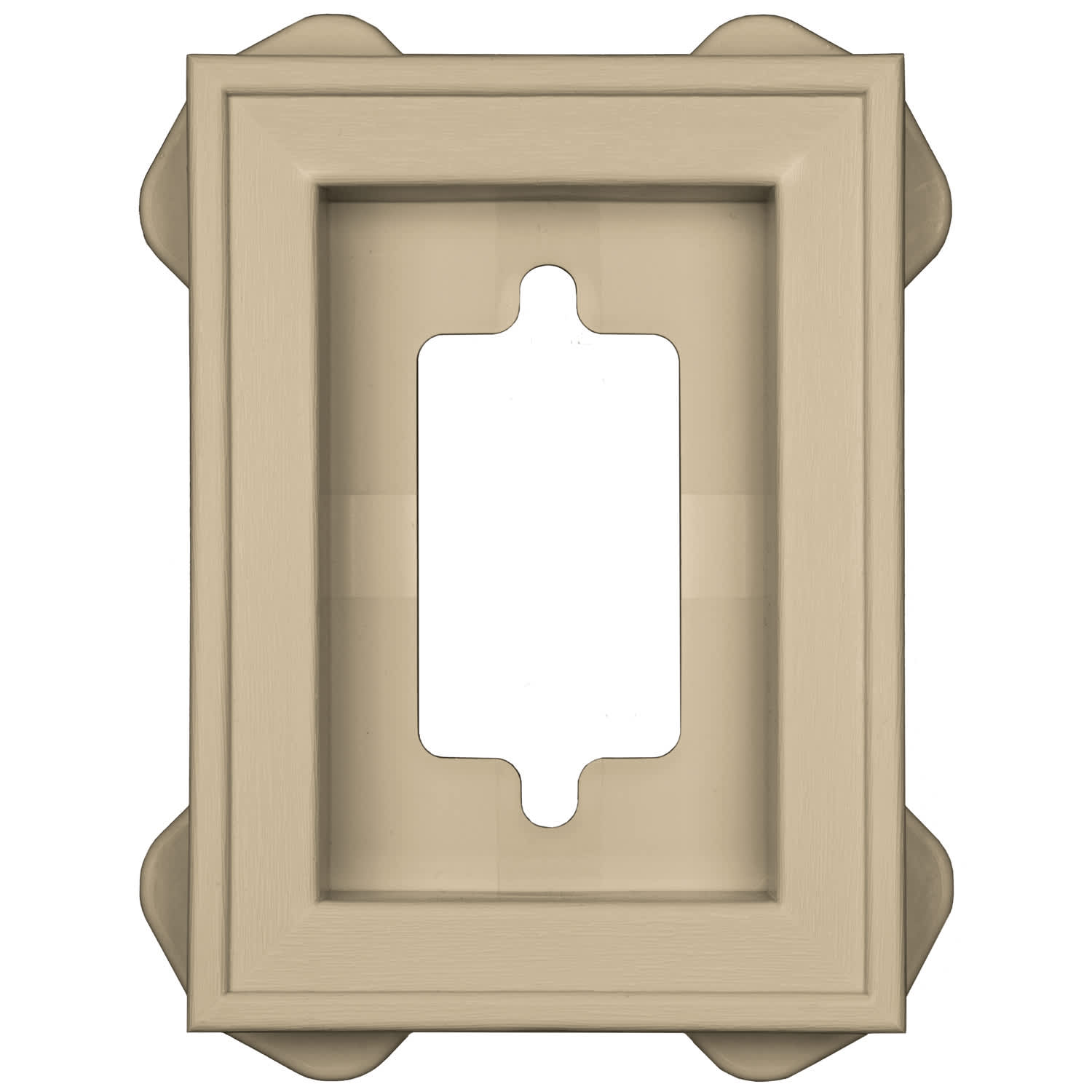 TopShield Recessed Mini Mounting Block 013 Light Almond