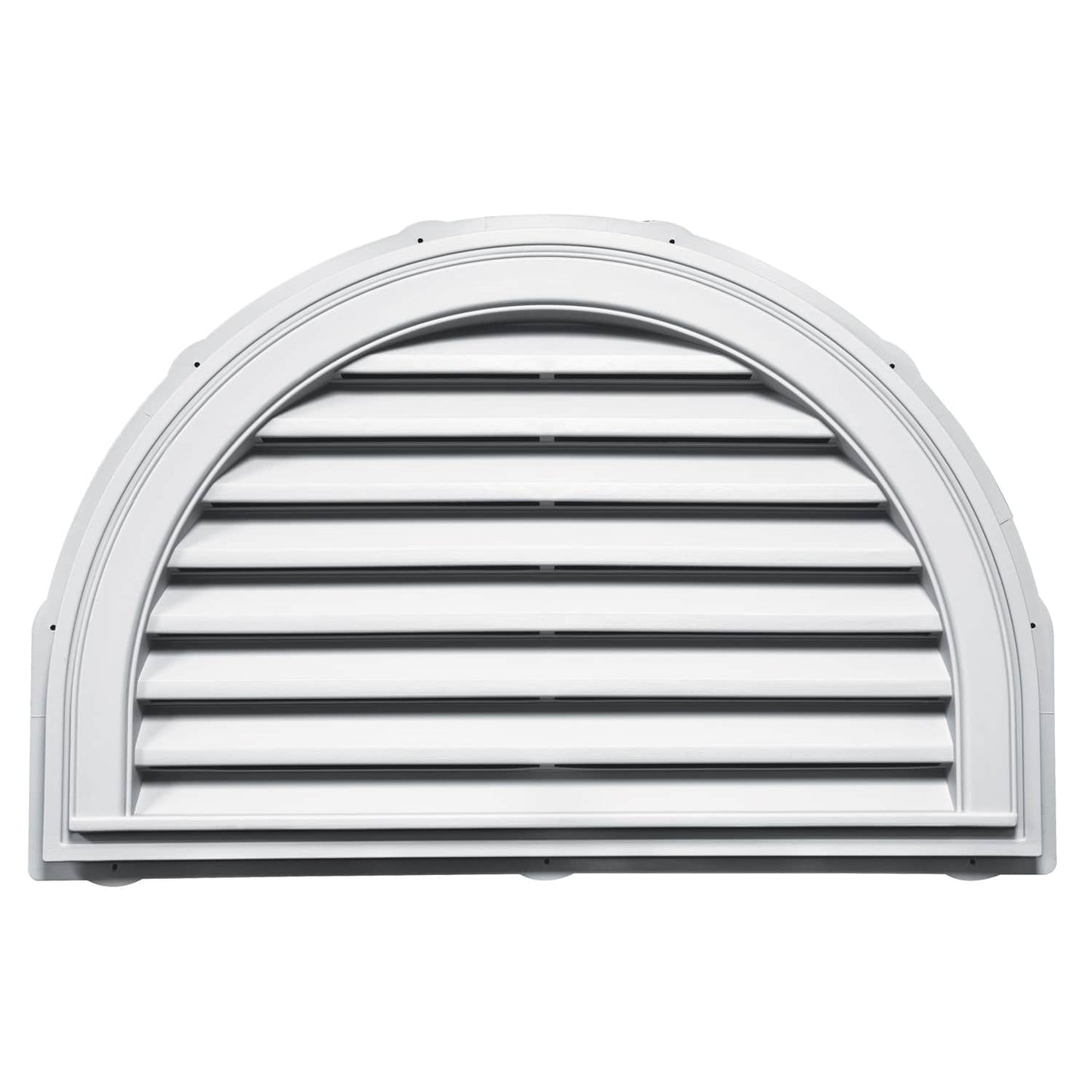 TopShield Half Round Gable Vent 001 White
