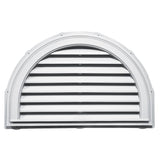 TopShield Half Round Gable Vent 001 White